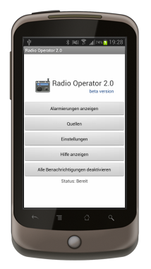Radio Operator Push 2.0 (beta) auf dem Nexus One